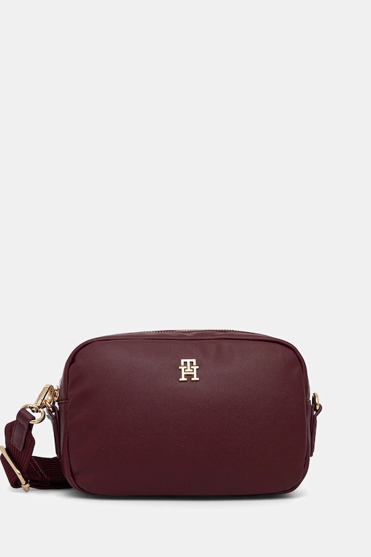 Tommy Hilfiger torebka nie mieści A4 bordowy AW0AW17702