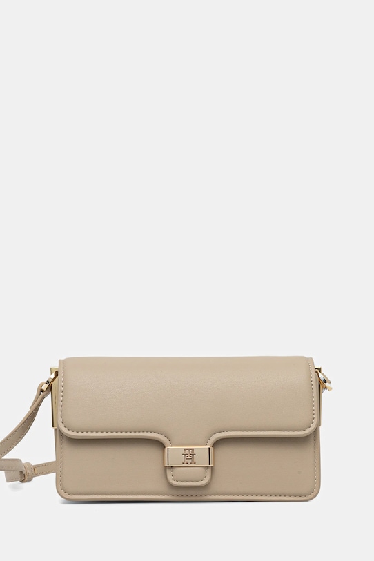 Tommy Hilfiger torebka nie mieści A4 beżowy AW0AW18028