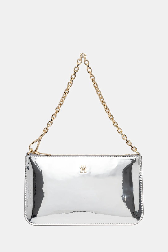 Tommy Hilfiger kopertówka nie mieści A4 srebrny AW0AW18219