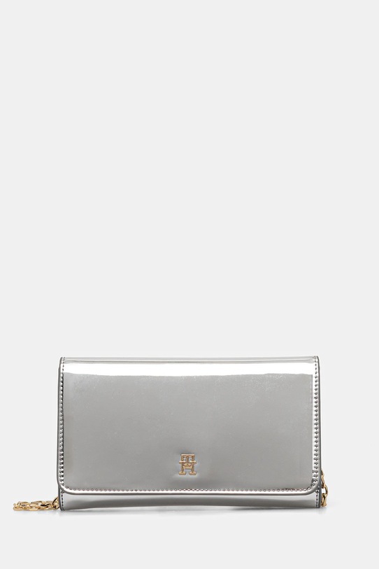 Τσάντα Tommy Hilfiger συνθετικό ασημί AW0AW17959