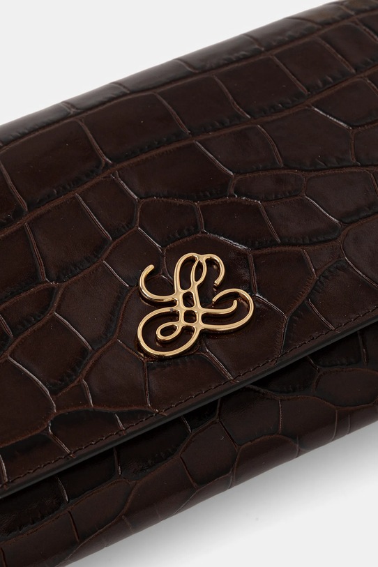 Kožená listová kabelka Luisa Spagnoli hnedá 542509