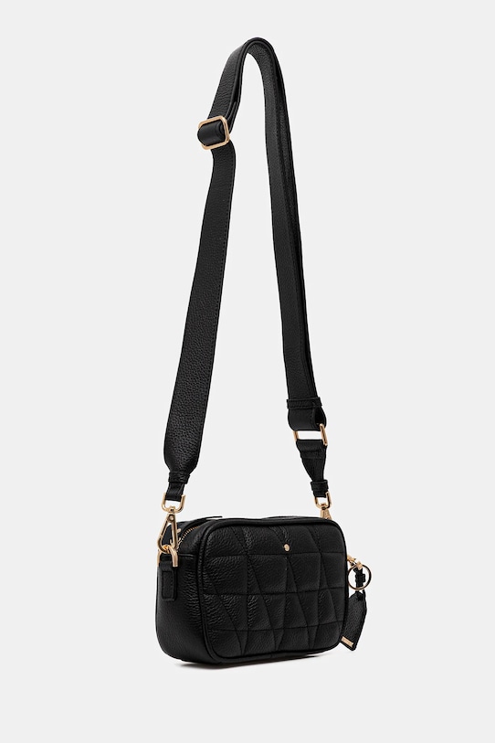 Geox poșetă de piele NARCISIA D45K2A.00046 negru AW25