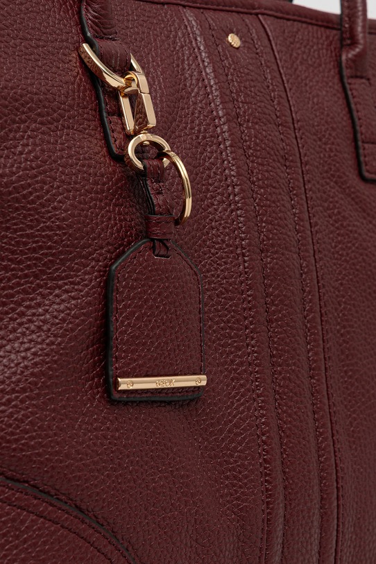 Geox poșetă de piele MIEREILLE burgundia D56ZPA.00046