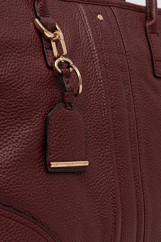 Geox poșetă de piele MIEREILLE burgundia D56ZPA.00046
