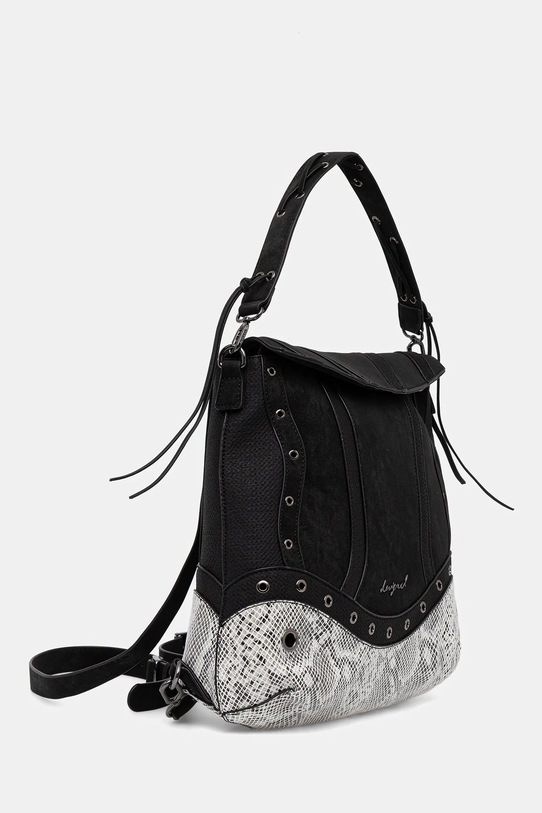 Desigual torebka SNAKE PATCH JERSEY 2 25WAKP11 czarny AW25