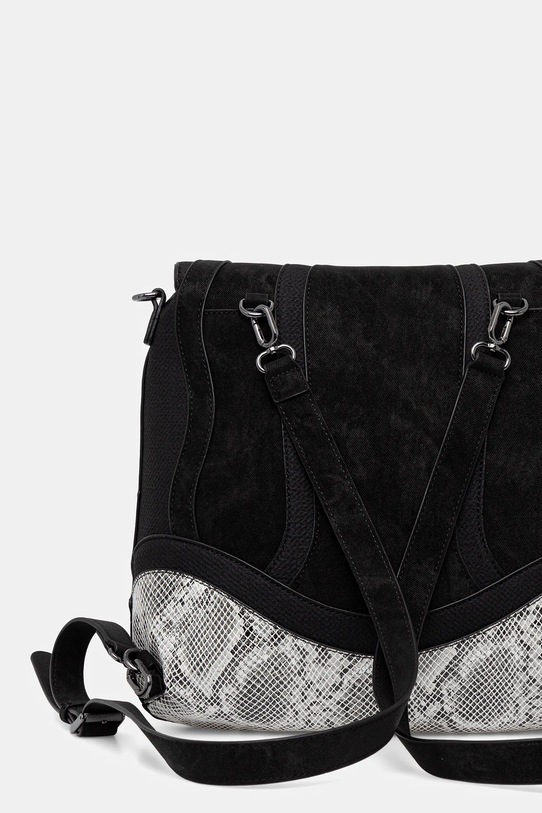 Doplňky Kabelka Desigual SNAKE PATCH JERSEY 2 25WAKP11 černá