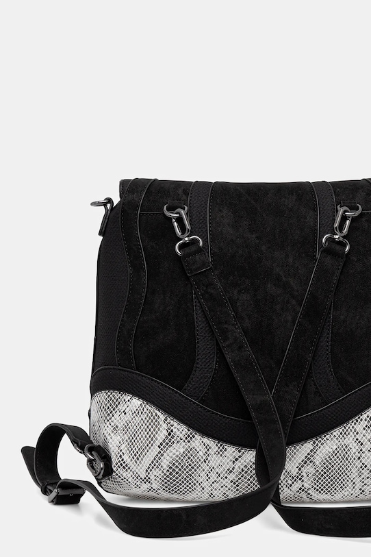 Akcesoria Desigual torebka SNAKE PATCH JERSEY 2 25WAKP11 czarny