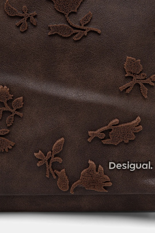 Kabelka Desigual STENCIL FLOCADO hnedá 25WAKP16