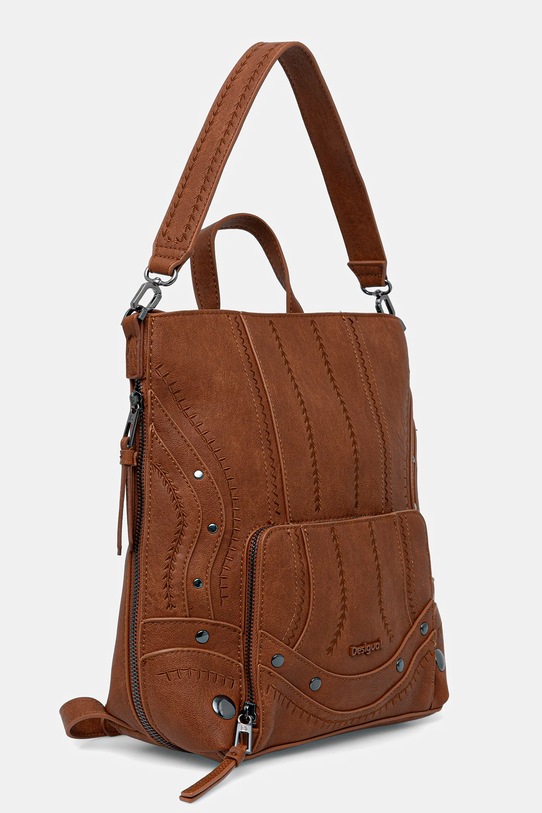 Desigual plecak EMBRO PATCH PRETORIA 25WAKP23 brązowy AW25