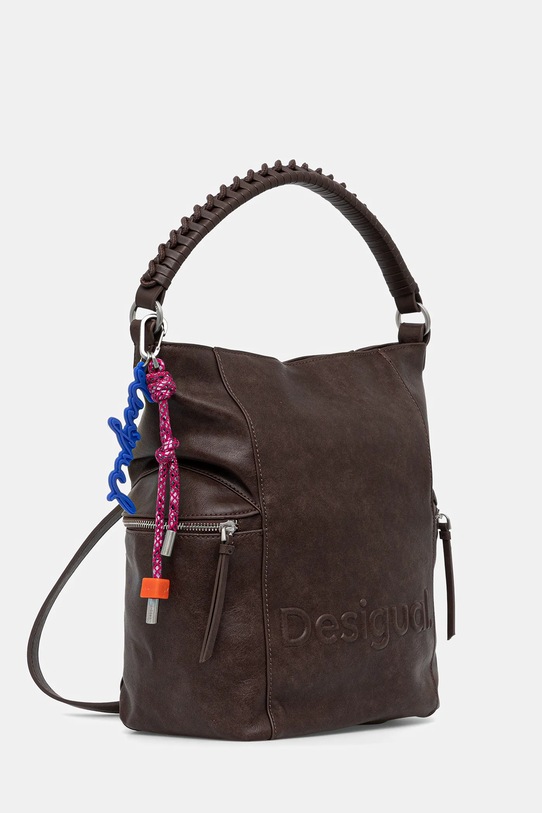 Desigual torebka HALF LOGO ARICA 25WAKP29 brązowy AW25