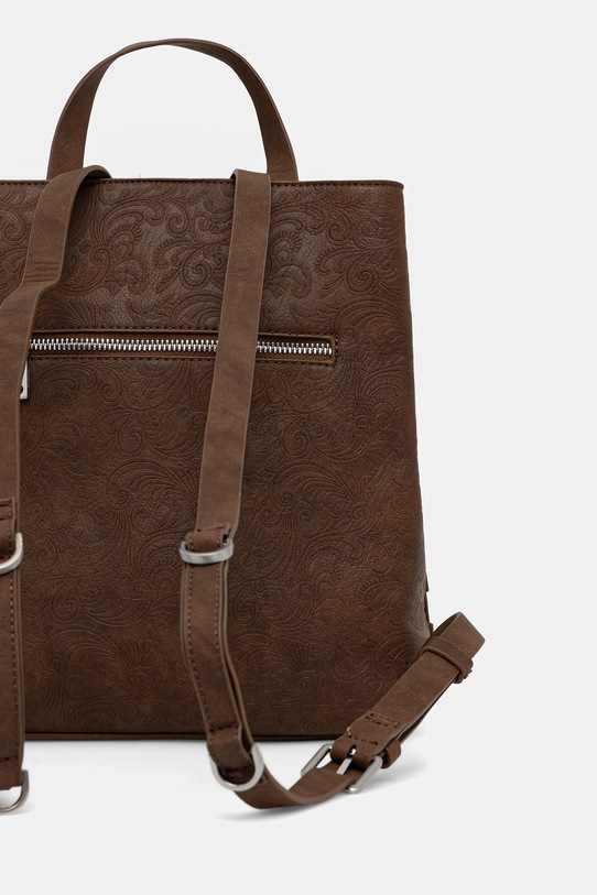 Akcesoria Desigual plecak NEW PATCH 1 CHOC 25WAKP39 brązowy