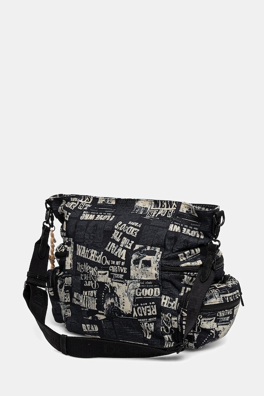 Accesorii Desigual geantă NEWSPAPER ARICA 25WAXA20 negru