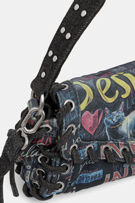Τσάντα Desigual PIZZICATO ZARAU σκούρο μπλε 25WAXD22