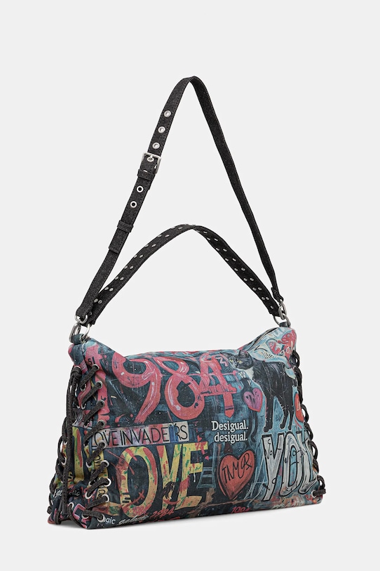 Τσάντα Desigual PIZZICATO LEIRI 25WAXD23 μπλε AW25