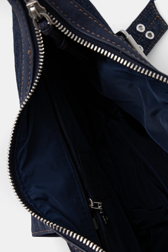Desigual torebka jeansowa BINDELLA CA 25WAXD24 granatowy