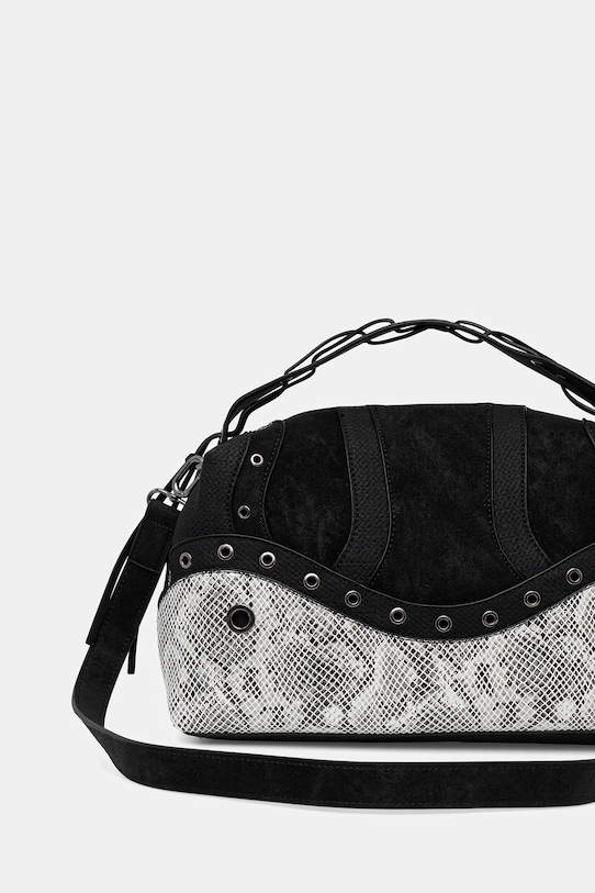 Accesorii Desigual geantă SNAKE PATCH BERGAMO 25WAXP29 negru