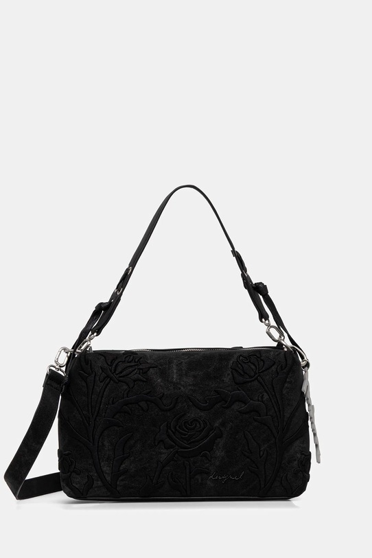 Desigual torebka ROMEO FLORAL TOTAL BL nie mieści A4 czarny 25WAXP41