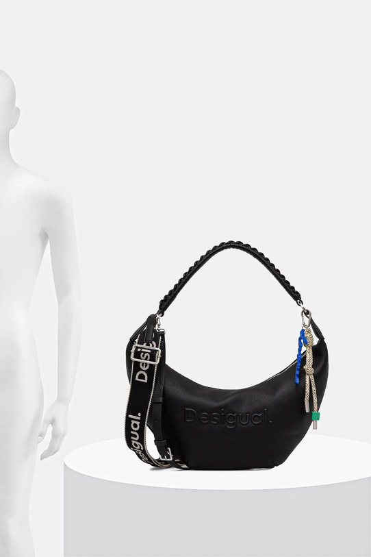 Desigual torebka HALF LOGO ZANTE BLACK 25WAXP52
