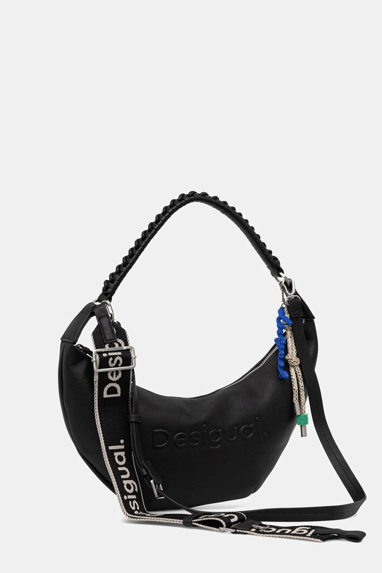 Desigual torebka HALF LOGO ZANTE BLACK 25WAXP52 czarny AW25