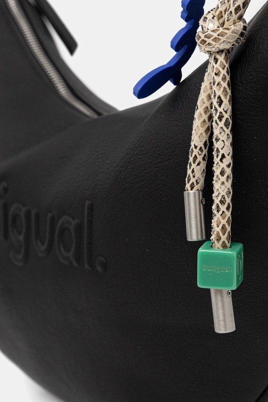 Desigual torebka HALF LOGO ZANTE BLACK czarny 25WAXP52