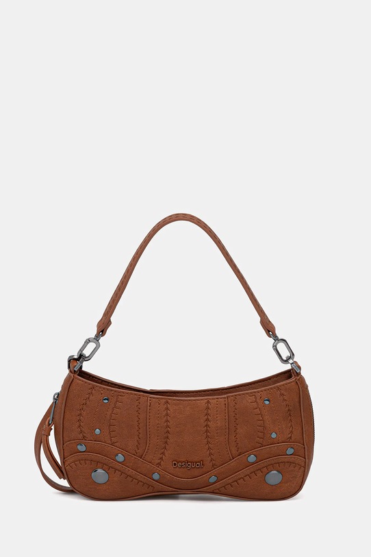 Desigual torebka EMBRO PATCH ALSACIA C nie mieści A4 brązowy 25WAXPA7
