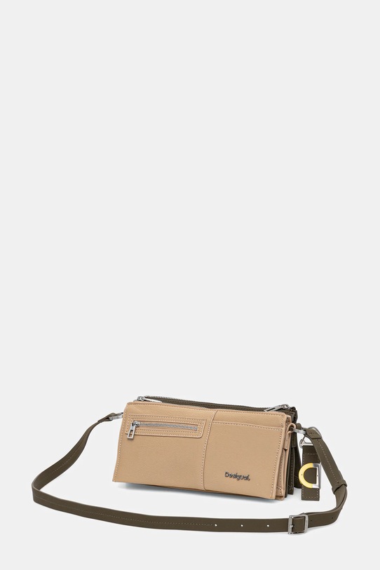 Desigual torebka DELTA NOVA SILVER 25WAXPAF beżowy AW25