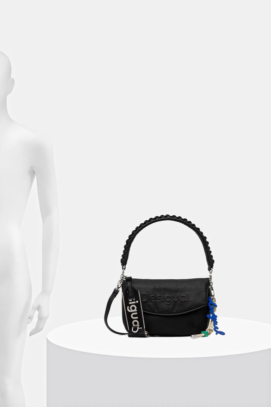 Desigual torebka HALF LOGO TROKEL BLA 25WAXPAL