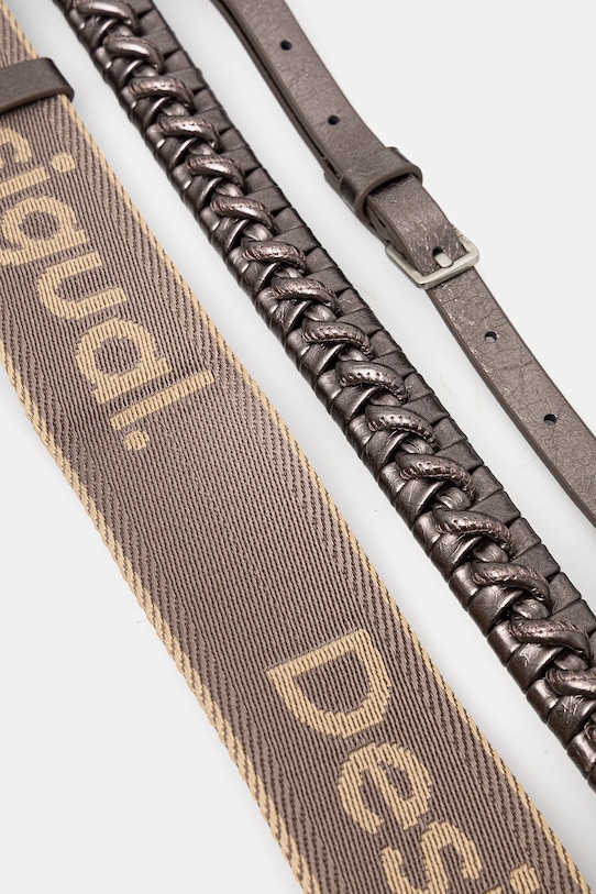 Τσάντα Desigual HALF LOGO TROKEL DARK SILVE 25WAXPAQ ασημί