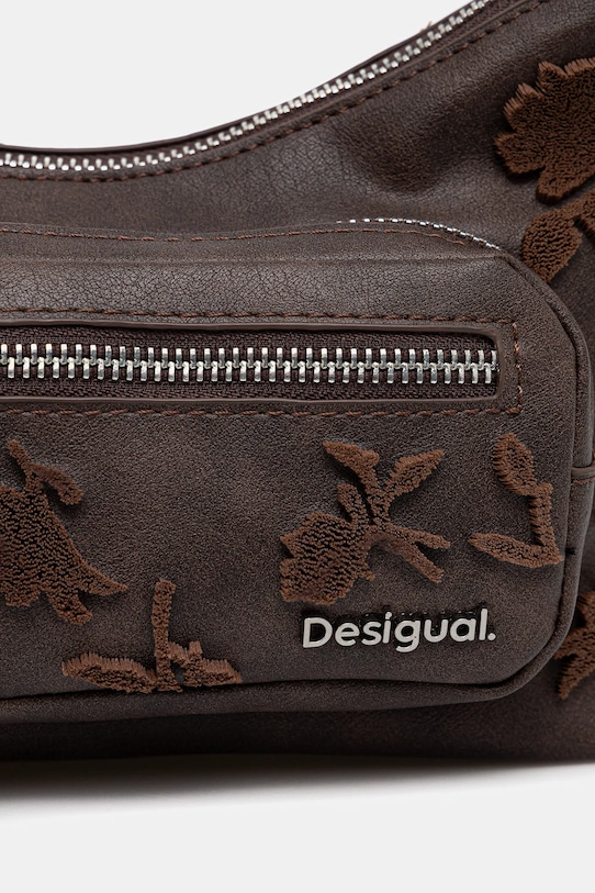 Desigual geantă STENCIL FLOWER ME maro 25WAXPB9