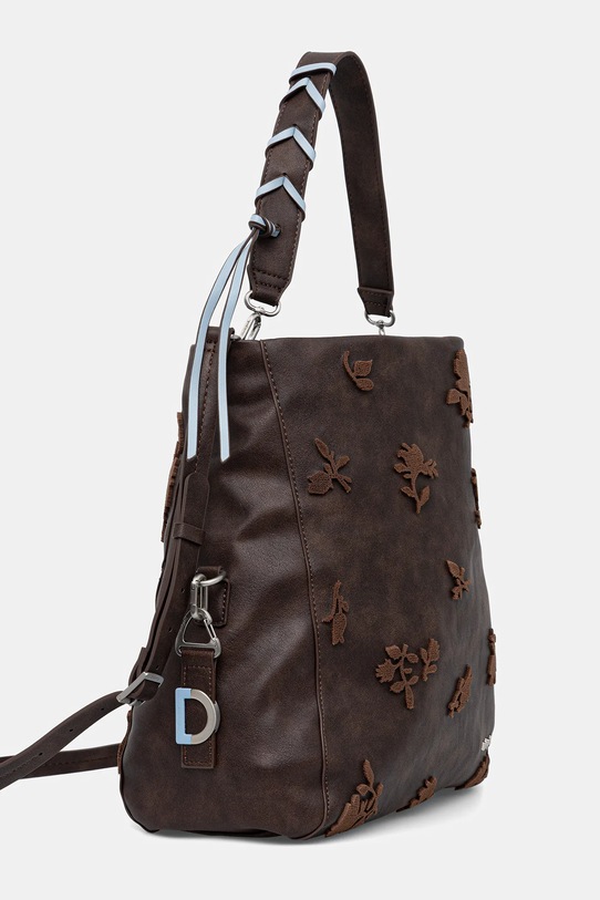 Desigual torebka STENCIL FLOWER LO 25WAXPBA brązowy AW25