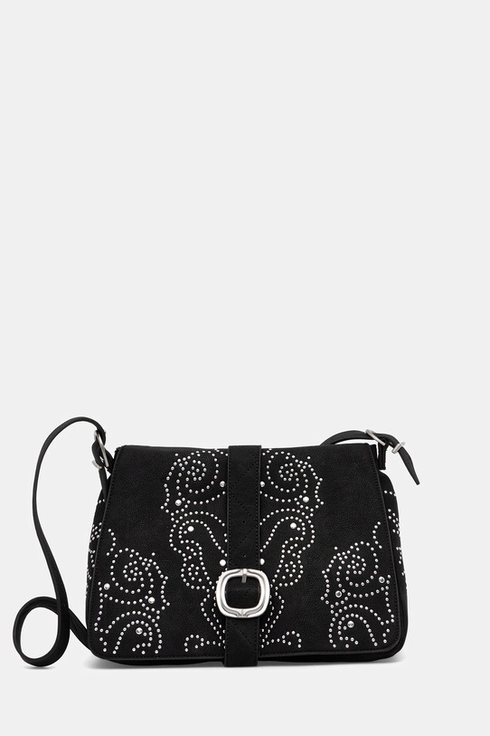 Desigual torebka POKER FACE POSADAS MI aplikacja czarny 25WAXPBH