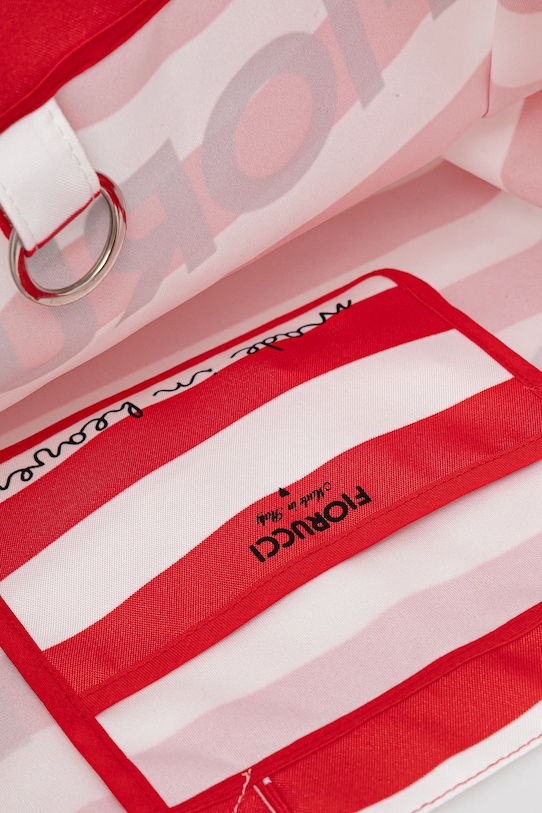 Kabelka Fiorucci Logo Print Nylon Tote červená W02FPABA275NY01RD02