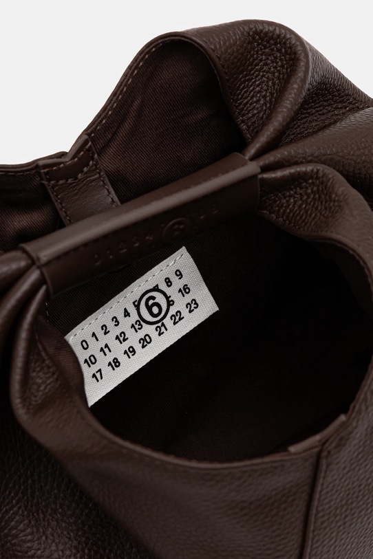 MM6 Maison Margiela torebka skórzana SB5WD0029.P7255.T2625 brązowy