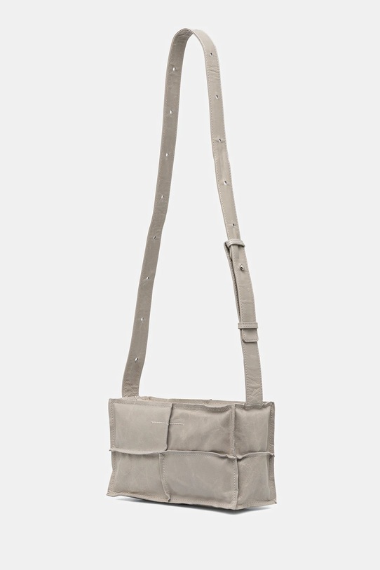 Akcesoria MM6 Maison Margiela torebka skórzana SB5WD0031.P8490.T1019 szary