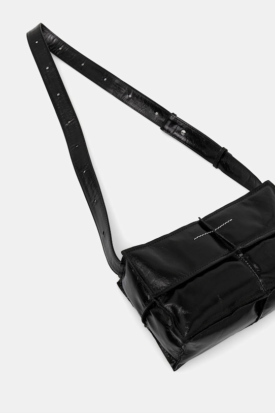 Αξεσουάρ Δερμάτινη τσάντα MM6 Maison Margiela SB5WD0031.P8490.T8013 μαύρο