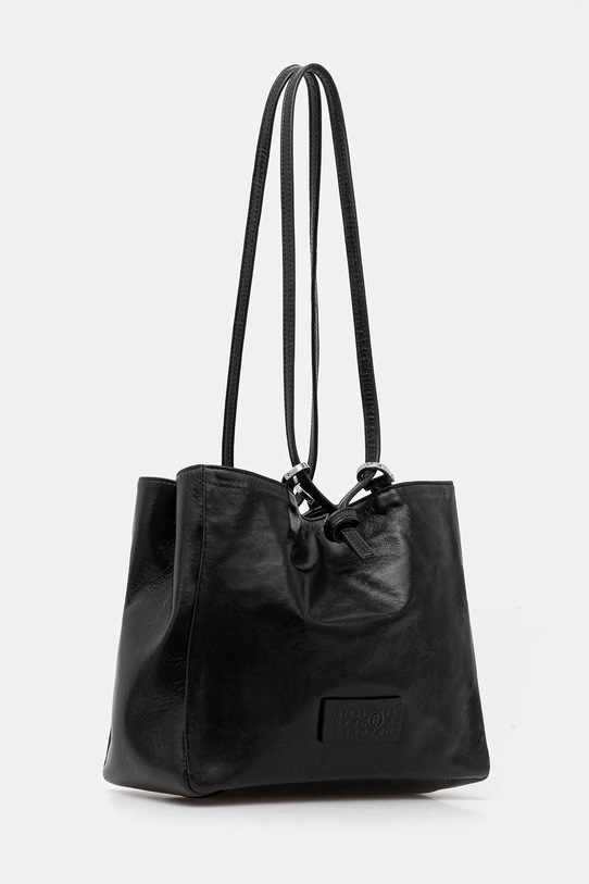 MM6 Maison Margiela torebka skórzana SB5ZH0021.P7187.T8013 czarny AW25
