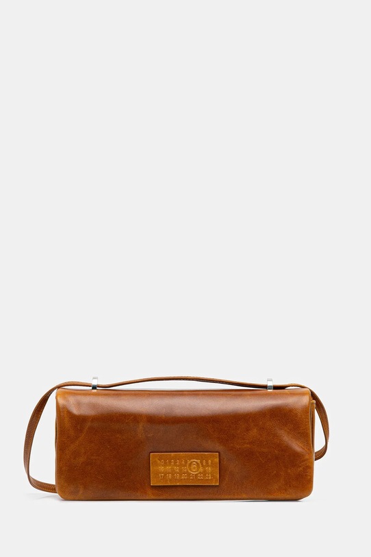 MM6 Maison Margiela torebka skórzana skóra licowa brązowy SB5ZH0022.P7187.T2222