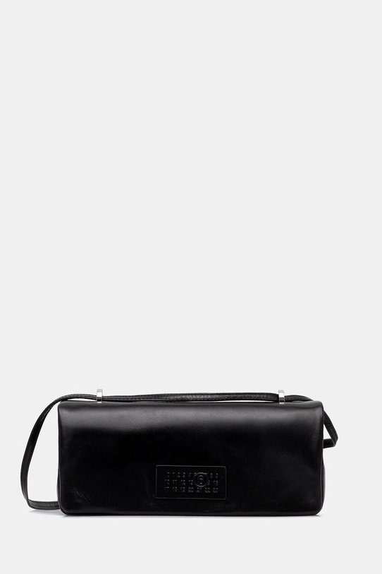 MM6 Maison Margiela torebka skórzana skóra licowa czarny SB5ZH0022.P7187.T8013