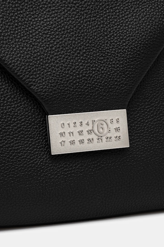 MM6 Maison Margiela torebka skórzana czarny SB5ZH0023.P7255.T8013