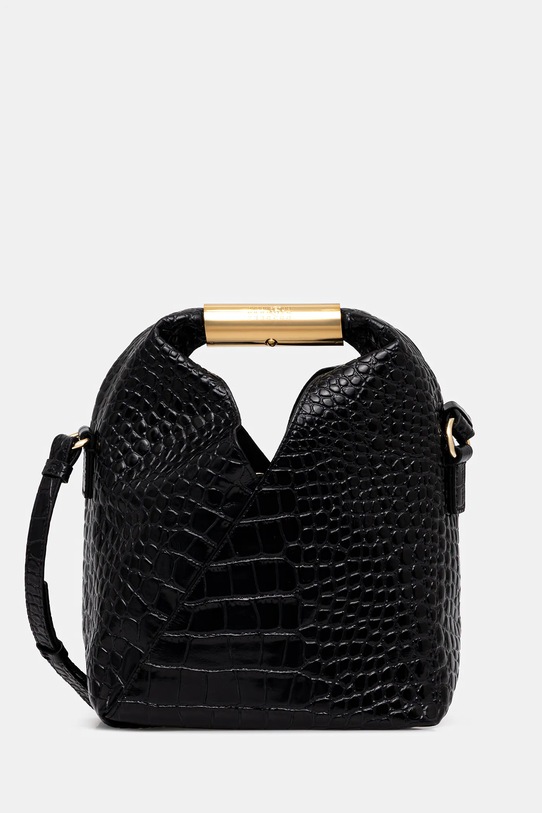 MM6 Maison Margiela torebka skórzana nie mieści A4 czarny SB6WD0042.P8650.T8013