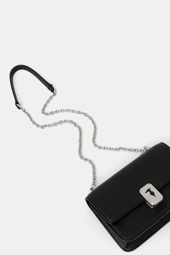 Trussardi torebka skórzana Z603E005980N czarny AW25
