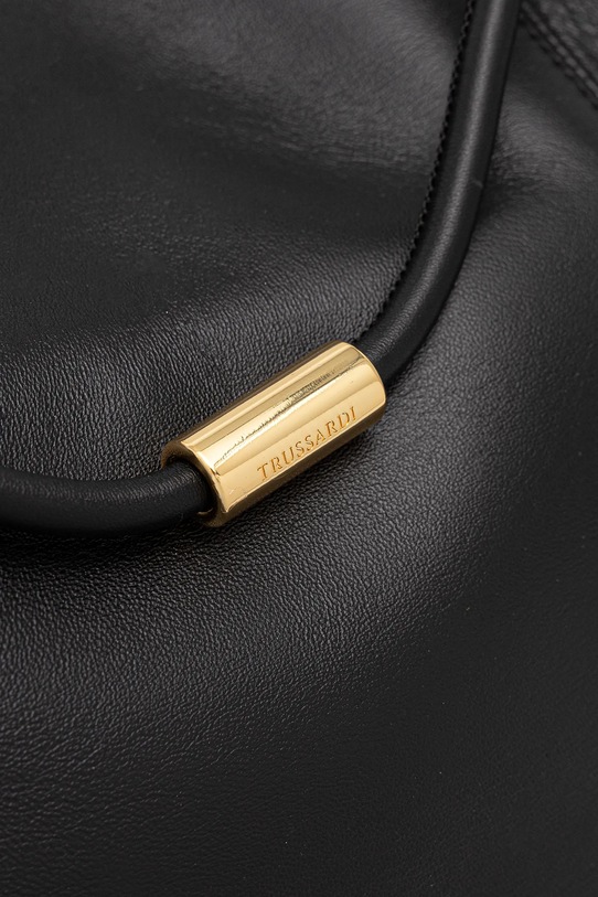 Δερμάτινη τσάντα Trussardi μαύρο Z616E005993N