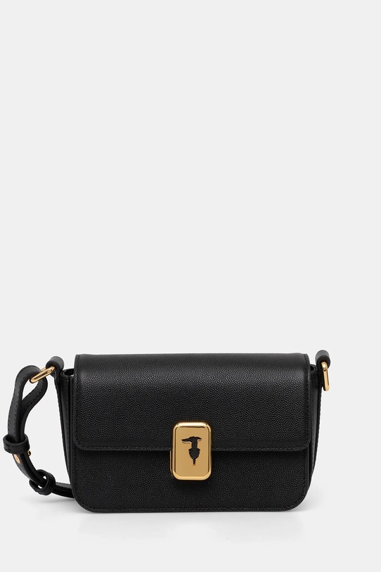 Trussardi torebka skórzana skóra licowa czarny Z601E106075N