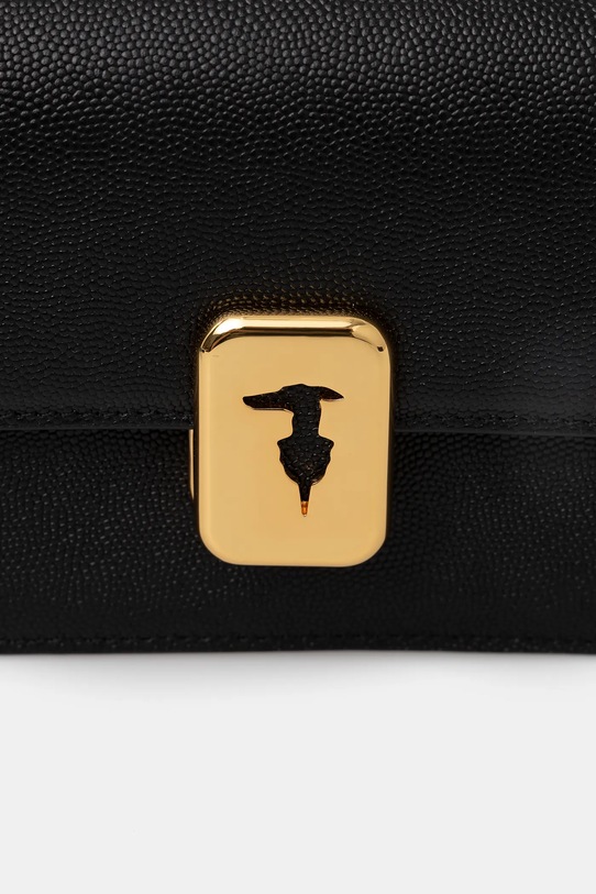 Trussardi torebka skórzana czarny Z601E106075N