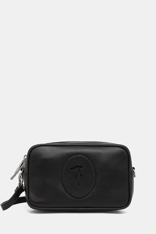 Trussardi torebka skórzana skóra licowa czarny Z646E006027N
