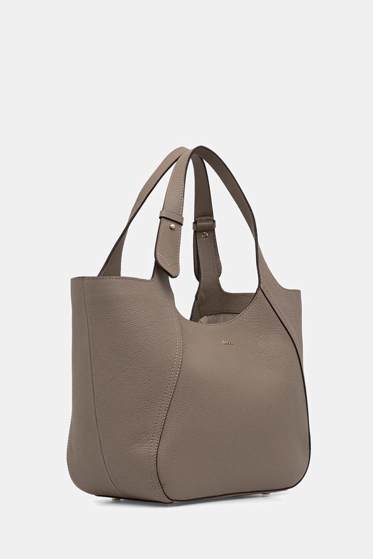 Kožená kabelka BOSS 50552117 hnedá AW25