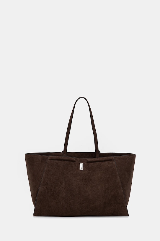 BOSS velúr táska velúr bőr barna 50552161