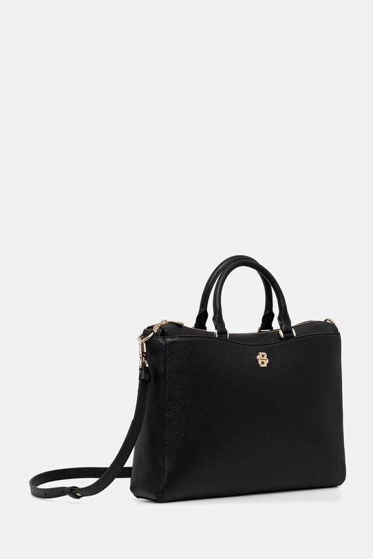 BOSS torebka skórzana 50552192 czarny AW25