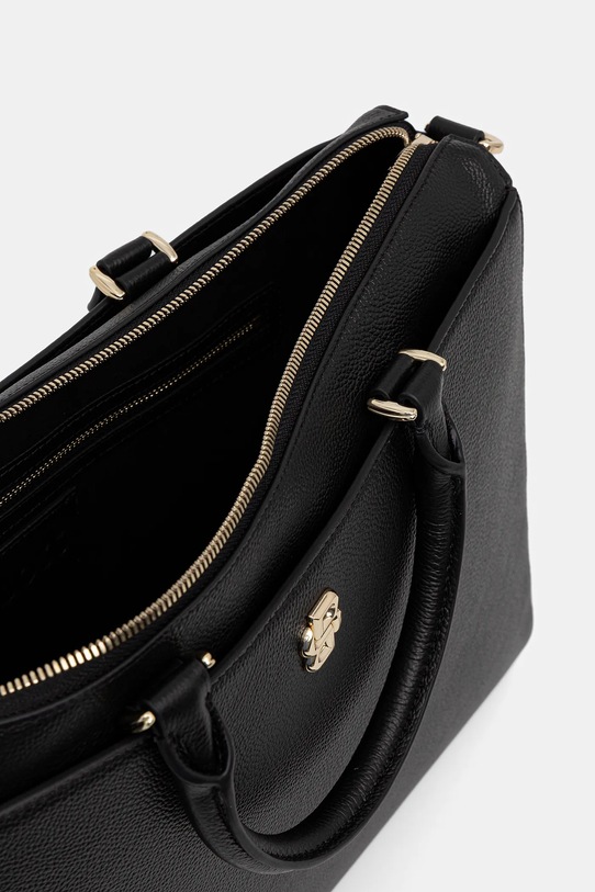 BOSS torebka skórzana czarny 50552192