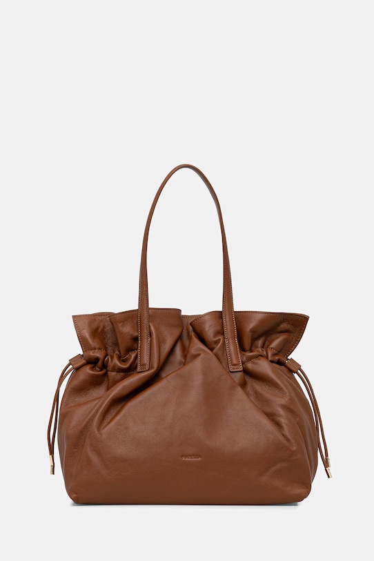 Kožená kabelka Marella usňová koža hnedá 2523519047200